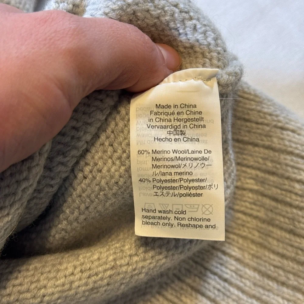 Madewell El Rancho Gray Western Knit Sweater - Made with Supersoft Wool Blend - Picture 7 of 8